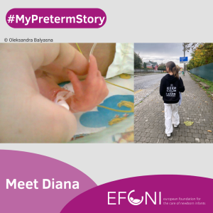 My preterm story: photo of baby born preterm versus child later
