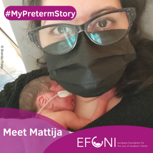 My preterm story: mother holding her baby born too soon