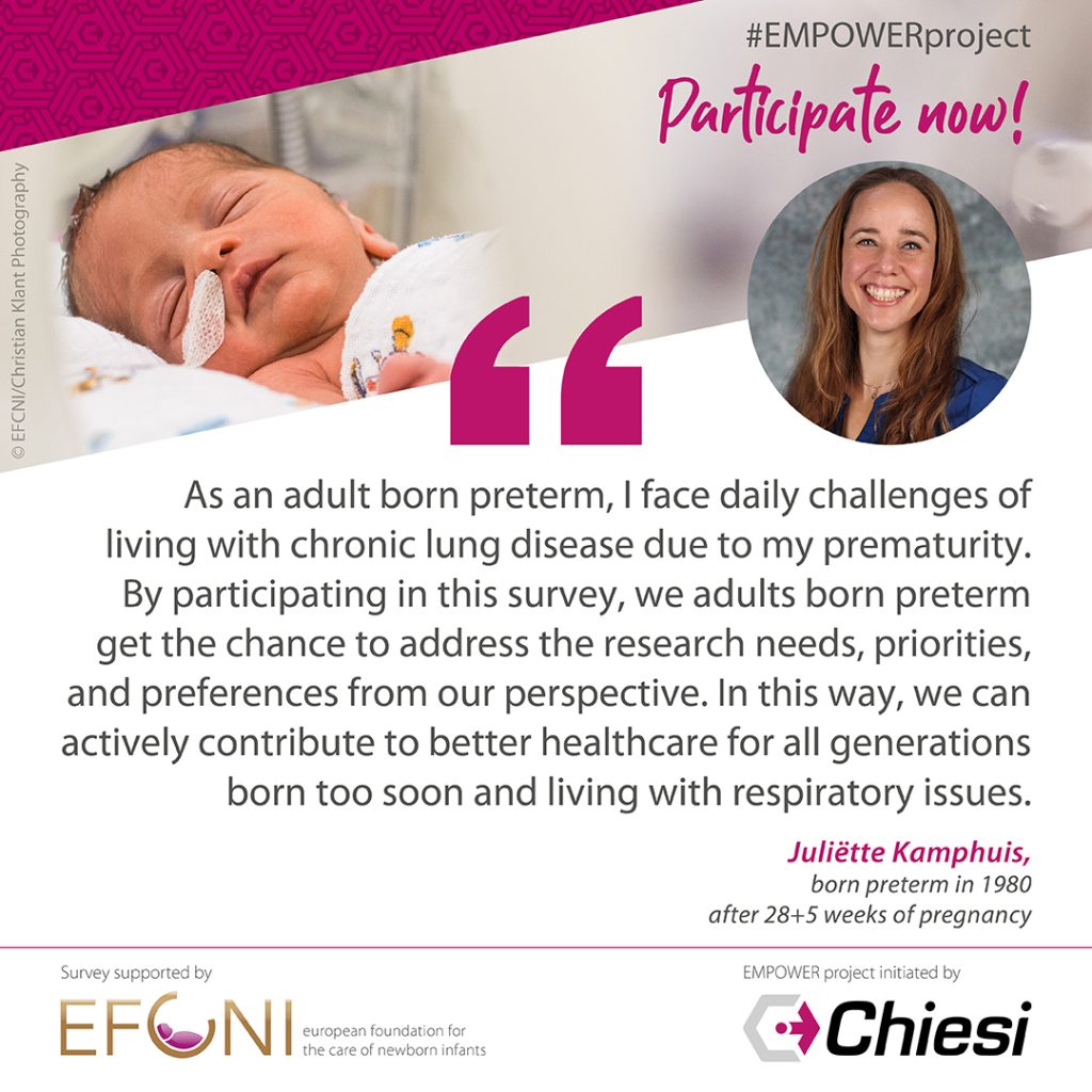 EMPOWER project, adult born preterm calling for participation 
